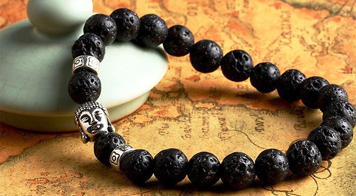 Buddha náramky z prírodných kameňov