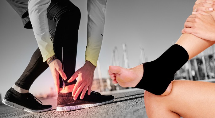 Spevňujúca zdravotná bandáž na členok