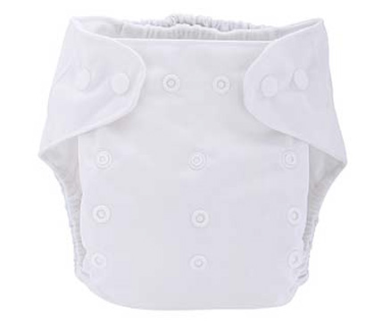 Detská látková eko plienka, farba biela + vkladačka
