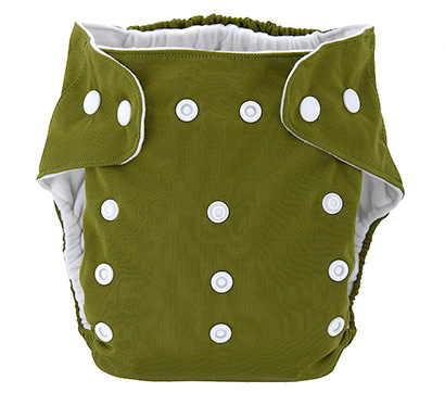 Detská látková eko plienka, farba tmavo zelená + vkladačka