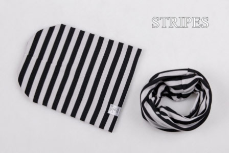 Set: čiapka a nákrčník pre deti a tínedžerov - stripes