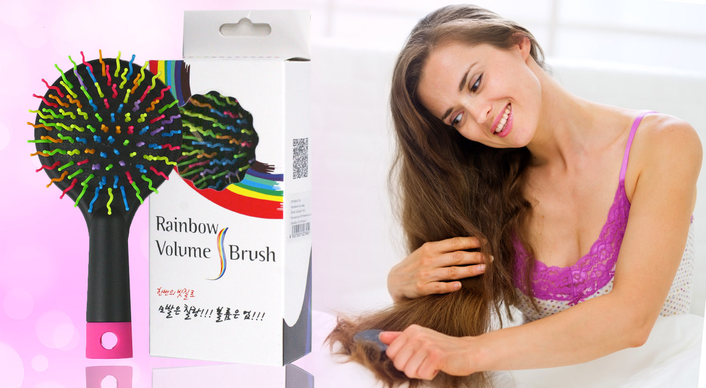 Originálna dúhová kefa na vlasy