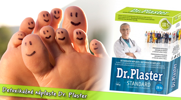 Účinné detoxikačné náplasti Dr. Plaster. 