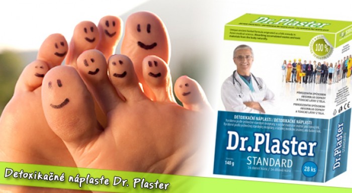 Účinné detoxikačné náplasti Dr. Plaster. 