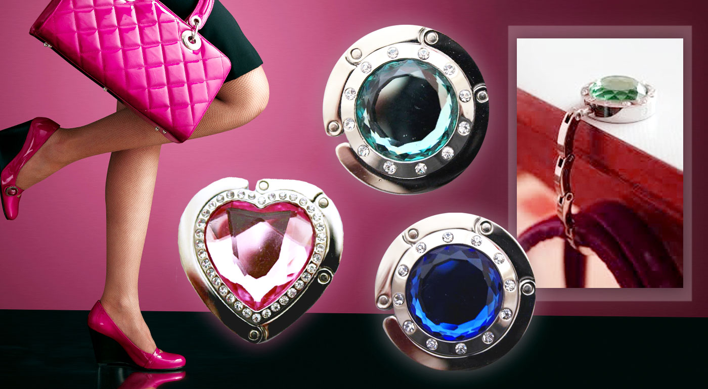 Elegantný držiak na kabelky - 12 druhov