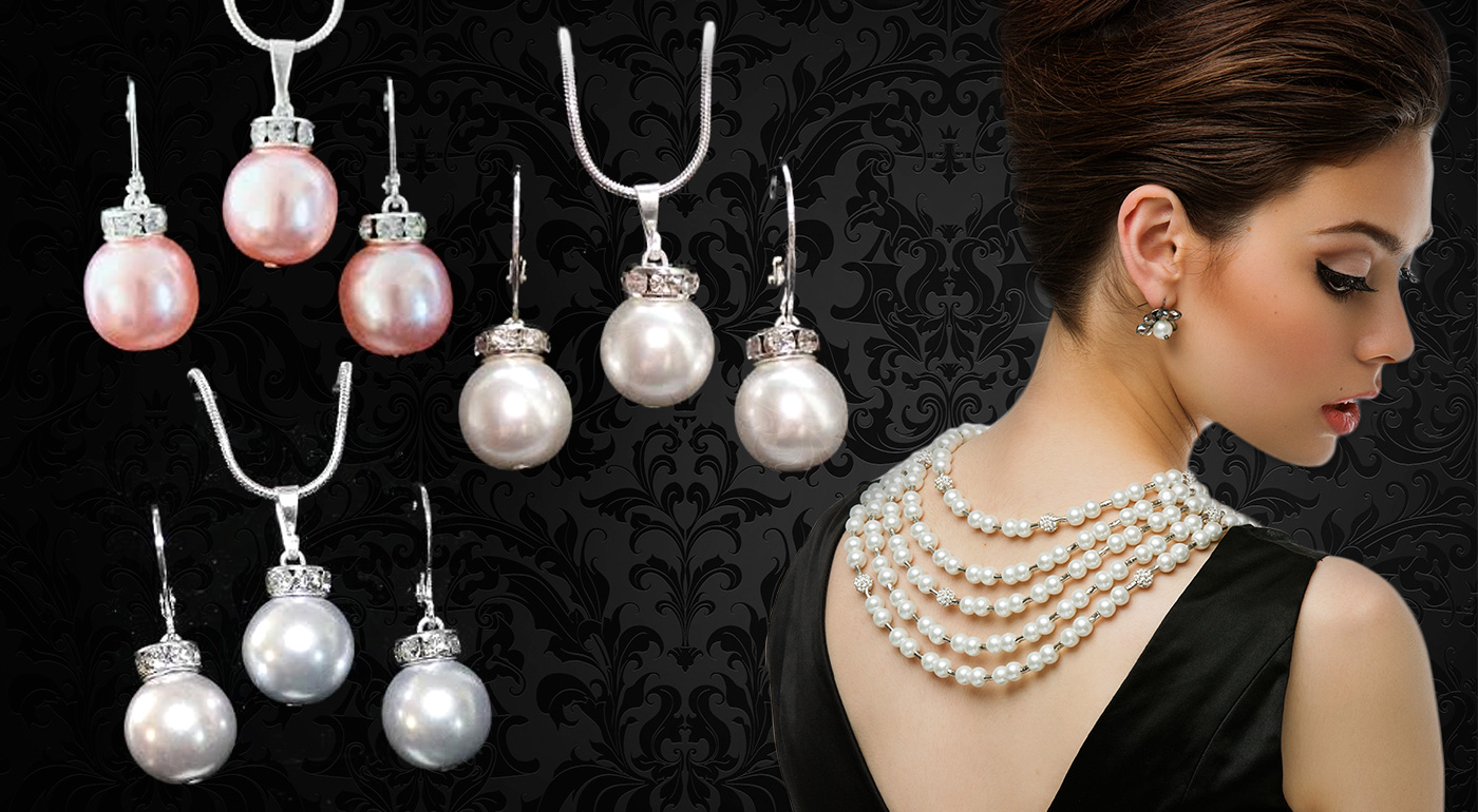 Elegantný set perál so SWAROVSKI