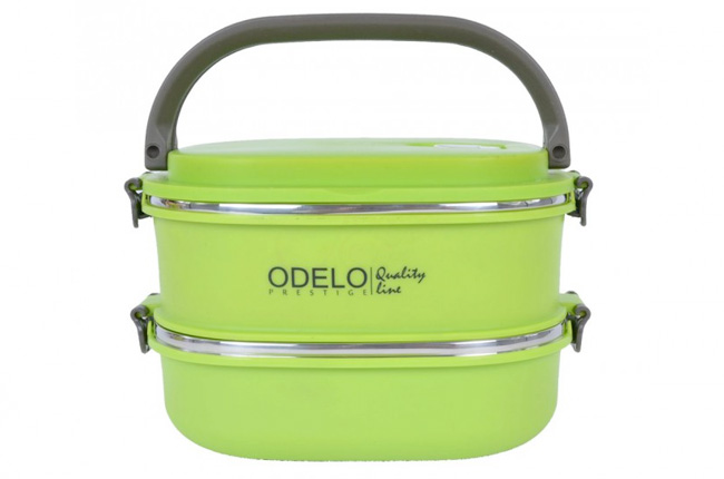 E1. Termoobedár nerezový 2-dielny ODELO model OD1291, objem: 1800 ml  - zelený