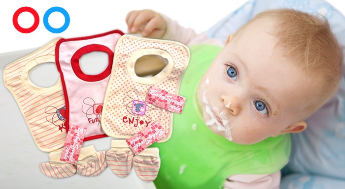 Rozkošný dievčenský a chlapčenský kojenecký set