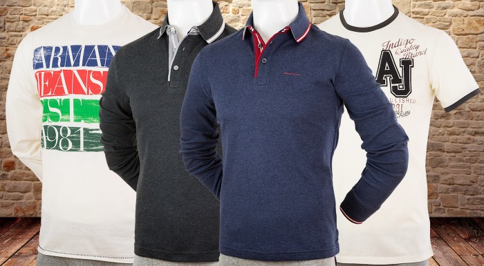 Trendy tričká a polokošele pre pánov značky Armani