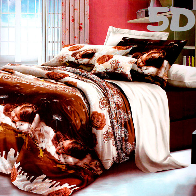 3D posteľné obliečky na jednolôžko -  Deti (obliečka na vankúš 70 x 90 cm a obliečka na paplón 140 x 200 cm)
