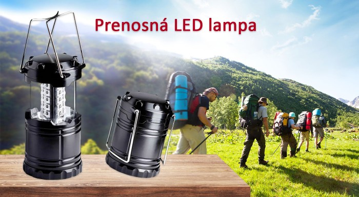 Praktická prenosná LED lampa