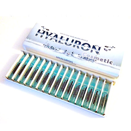 Balenie ampuliek (15x2ml) obsahujúce kyselinu hyalurónovú