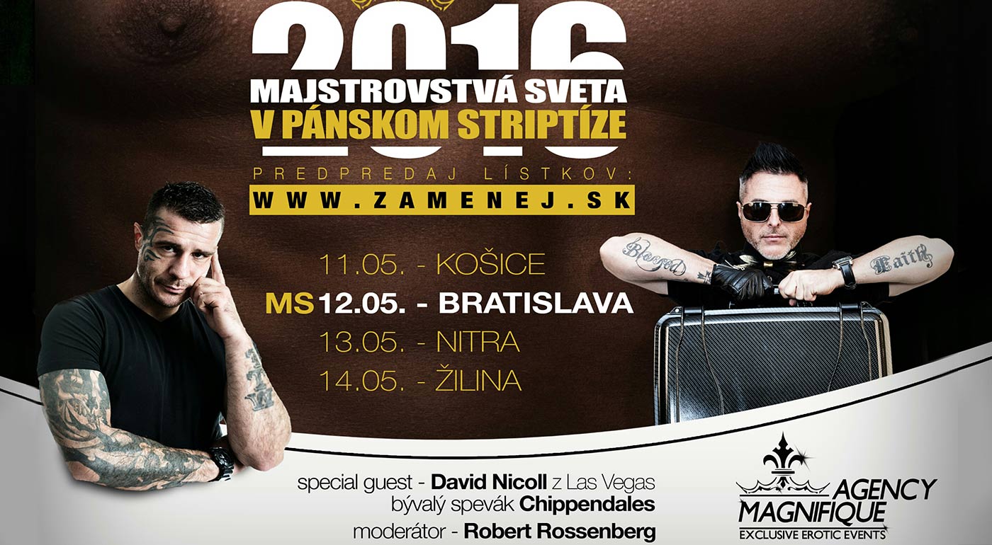 Veľkolepá striptízová show so svetovými striptérmi