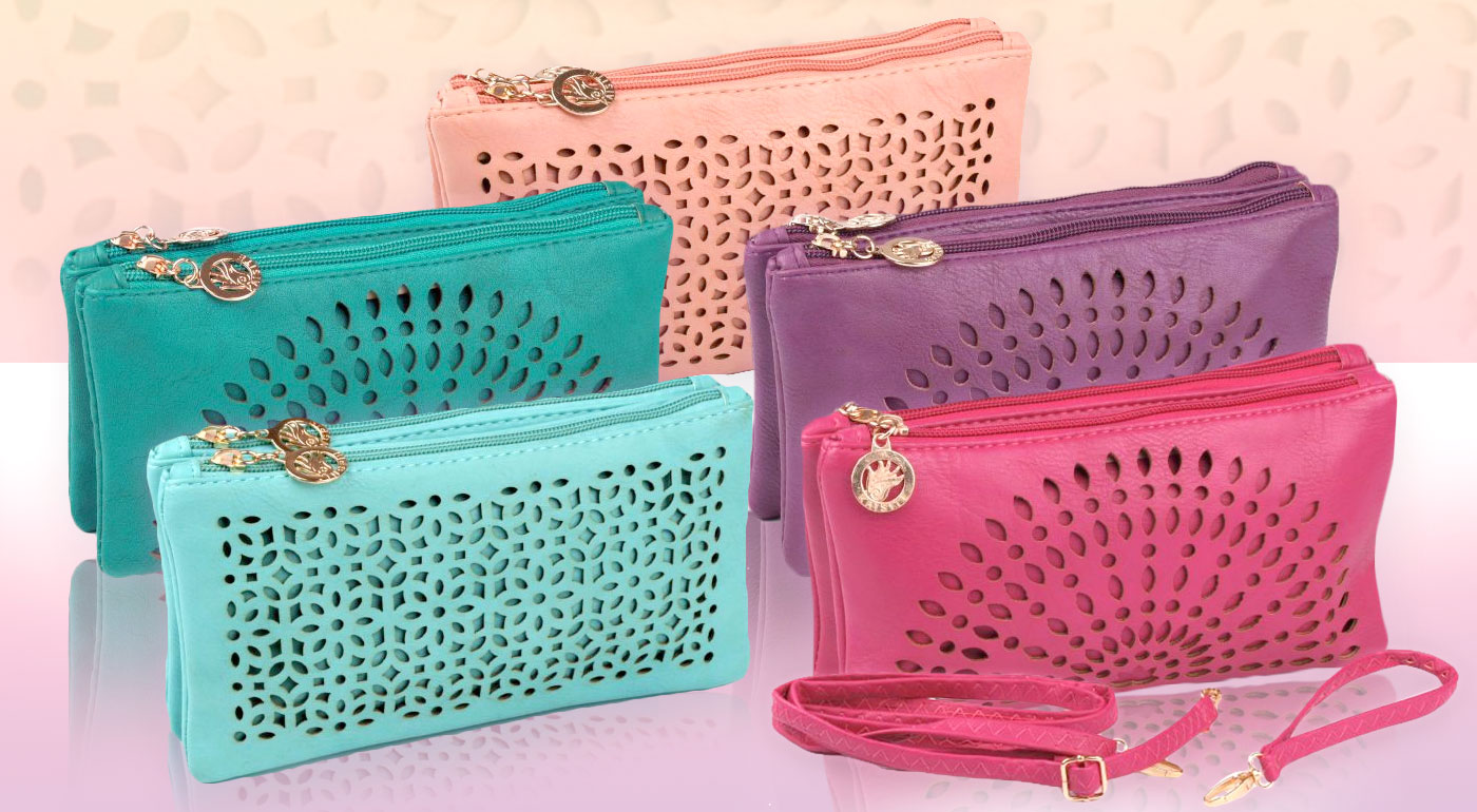 Trendy listová kabelka vo vzore mandala a kvety