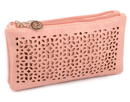 Listová kabelka Kvety - ružová