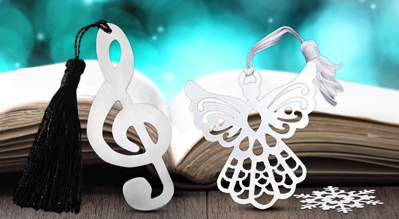 Dizajnové kovové záložky do knihy