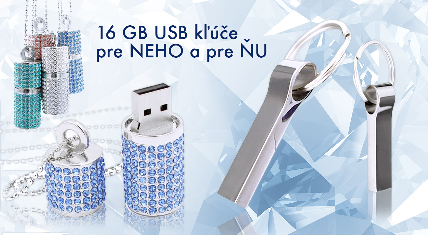 Luxusné 16 GB USB kľúče