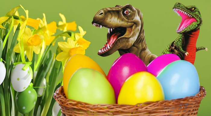 Pestrofarebné dinosaurie vajcia - 4 ks v balení