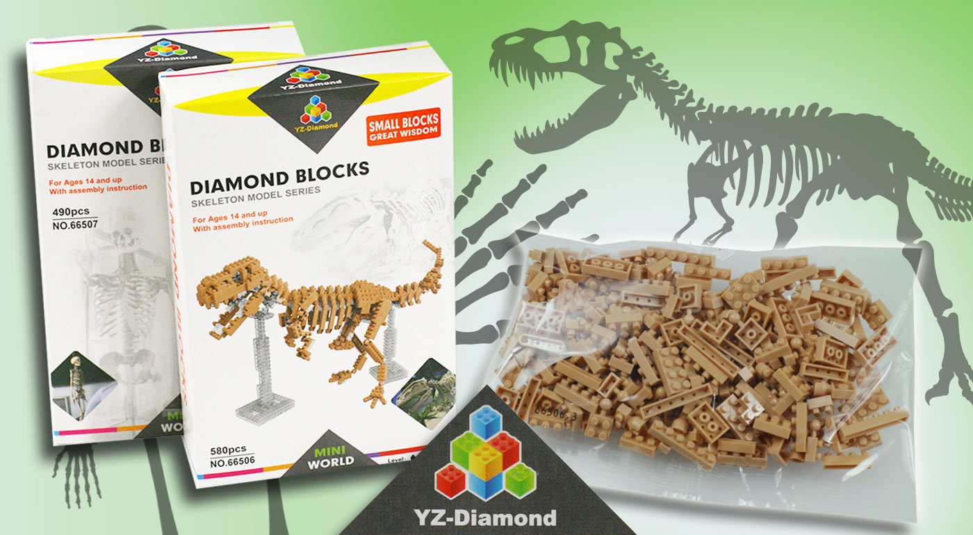 Stavebnica ľudská kostra alebo kostra dinosaura