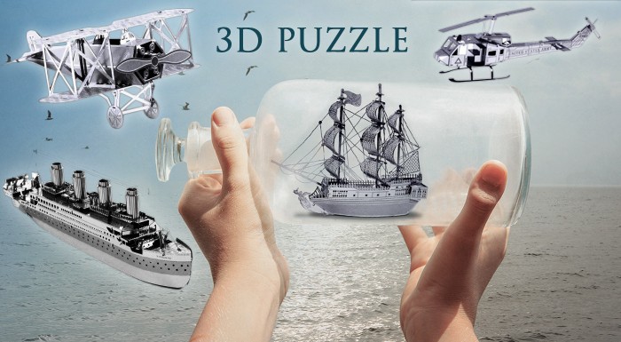 3D kovové puzzle