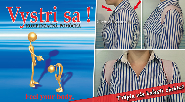 Vystri sa!® - kompenzačná pomôcka. Zdravý chrbát bez bolestí.