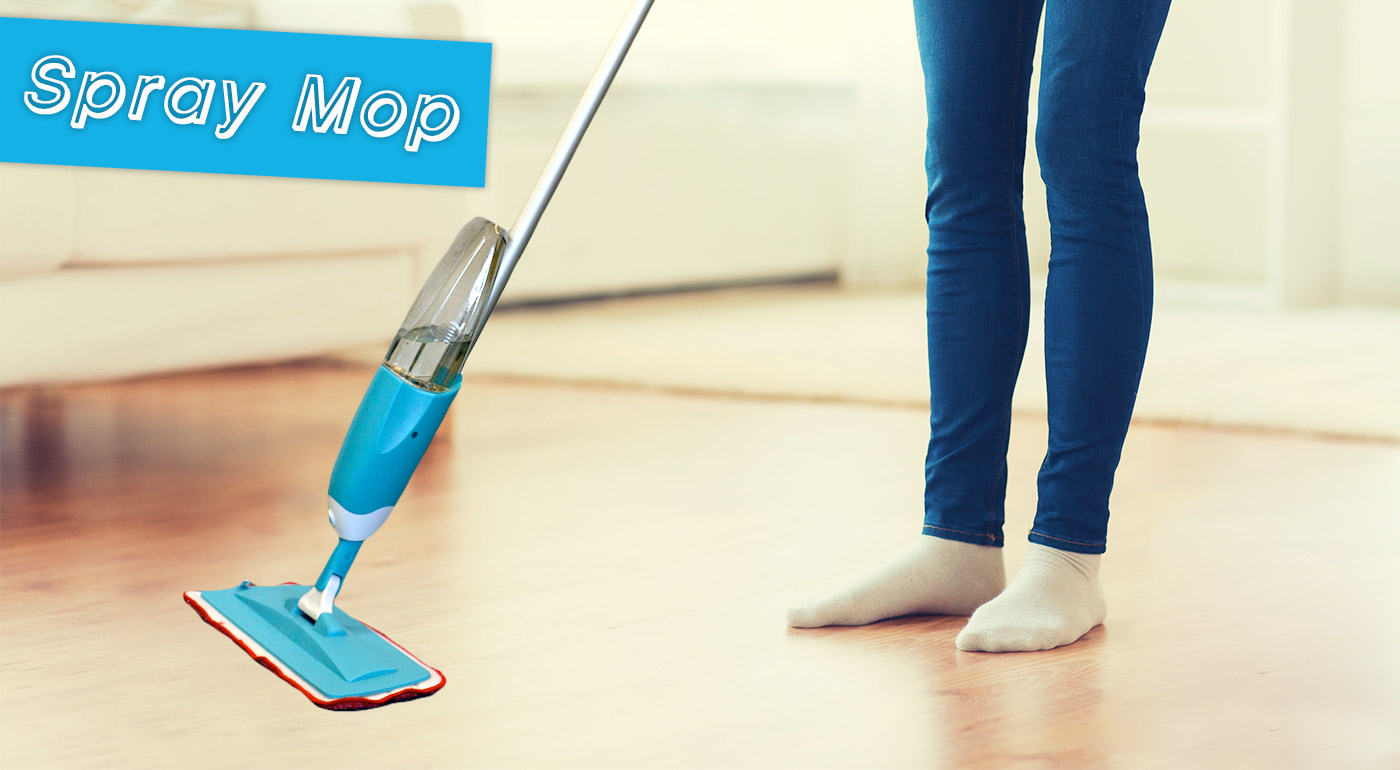 Praktický striekací mop