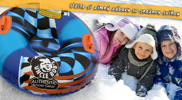 Zimná zábava pre deti aj dospelých - "snežná sviňa".