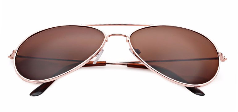 Slnečné okuliare - zlaté