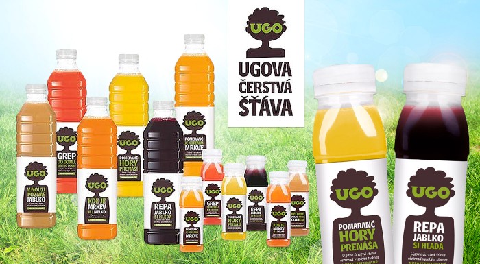 100% ovocné a zeleninové štavy UGO