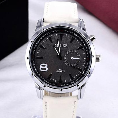 Pánske hodinky značky MILER - biele