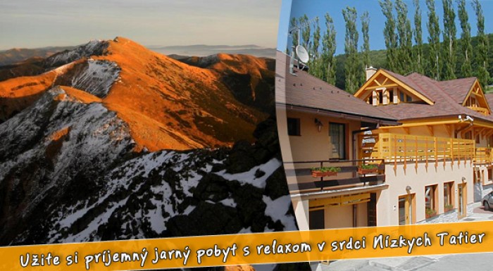 Penzión*** Adika v Nízkych Tatrách na 3 dni. Jarná lyžovačka za menej.