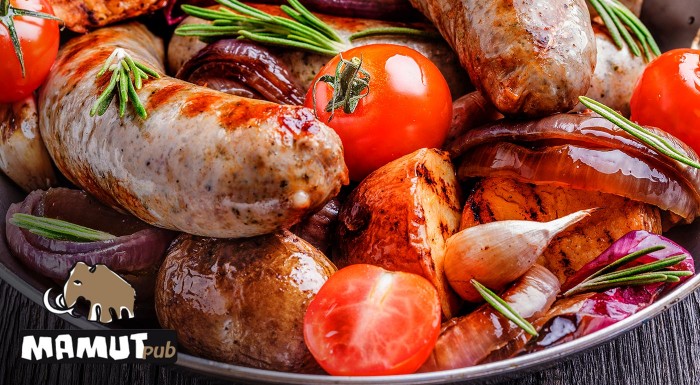 Zabíjačkový tanier v Mamut pube