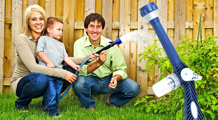 Viacúčelové tlakové vodné delo nielen na záhradku
