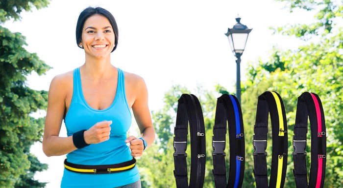 Moderný športový pás s úschovným priestorom