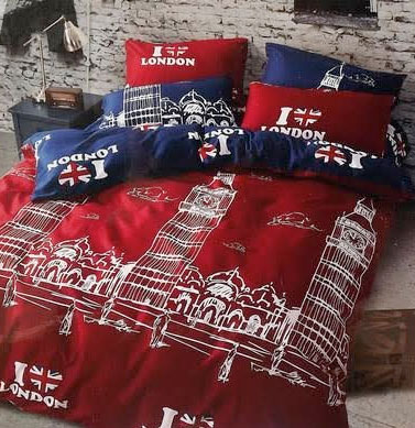 3-dielna súprava posteľných obliečok - Londýn