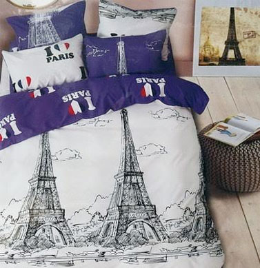 3-dielna súprava posteľných obliečok - Paríž