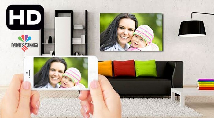 HD obraz na plátne z vašej vlastnej fotografie