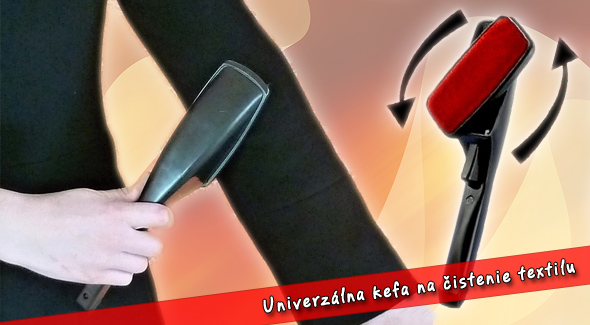 Praktická kefa na textil aj s poštovným.