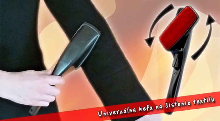 Praktická kefa na textil aj s poštovným.