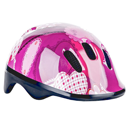 Detská cyklistická prilba Hearts