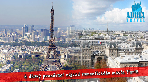 Poznávací zájazd - romantický Paríž na 6 dní za menej. 