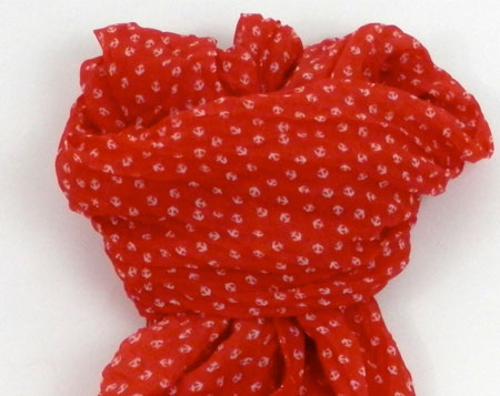 Šatka v námorníckom štýle - červená