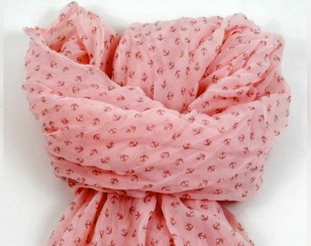 Šatka v námorníckom štýle - ružová