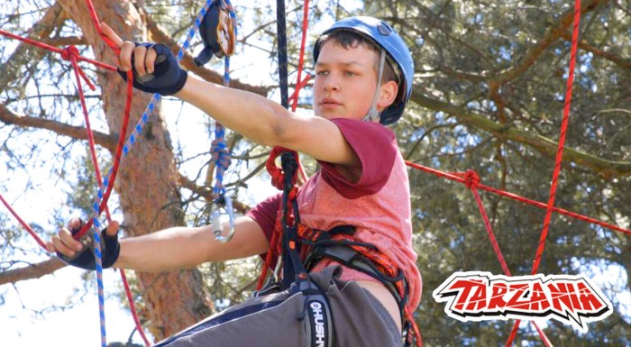 Vstup do lanového parku Tarzánia Skalica