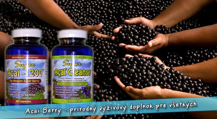 Super Acai Berry - prírodný doplnok na redukciu hmotnosti aj s poštovným. 