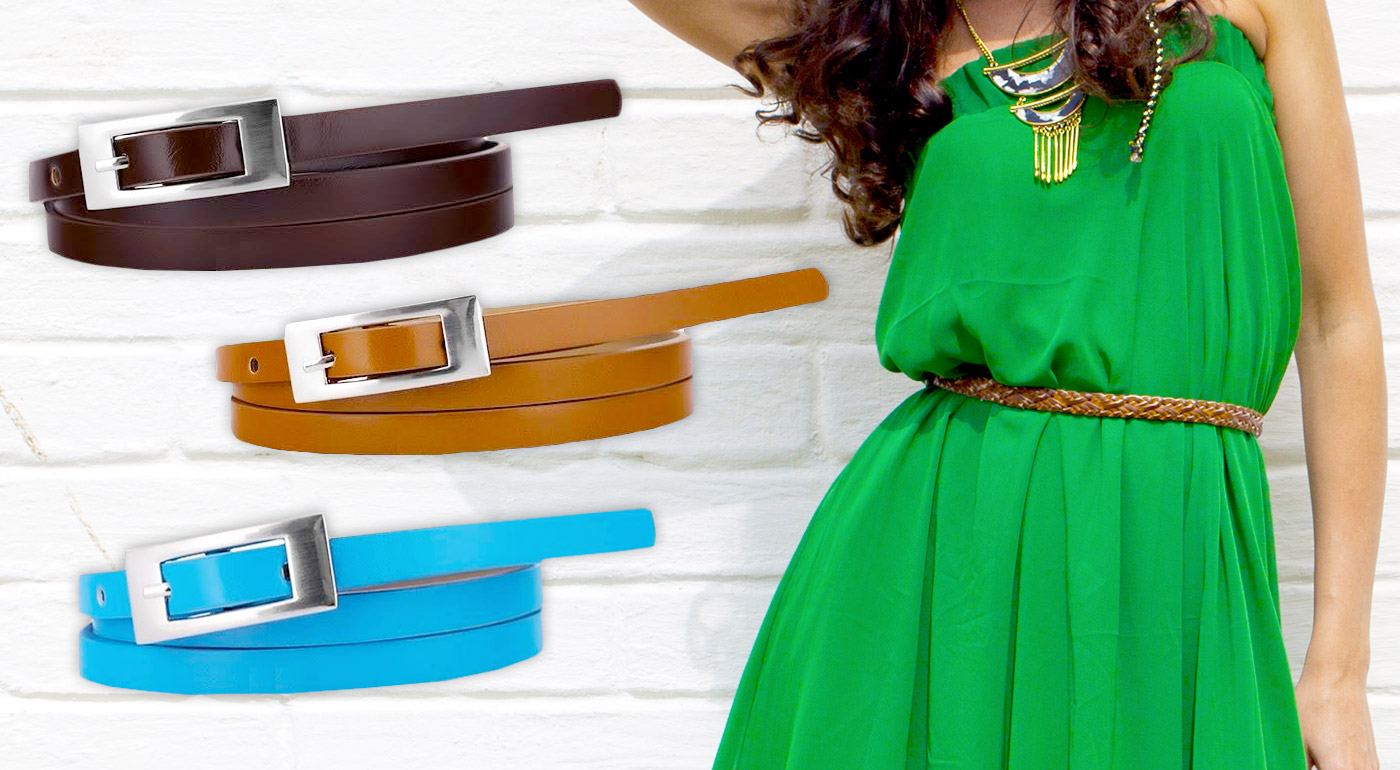 Dámske úzke opasky