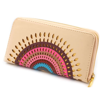 Peňaženka Mandala - krémová