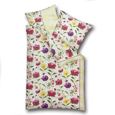 Model A  - lúčne kvety, vankúš 80 cm x 80 cm, perina 135 x 200 cm