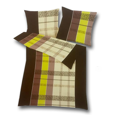 Model E - Dvojdielne obliečky z mikrofázy - kárované, vankúš 80 cm x 80 cm, perina 135 x 200 cm