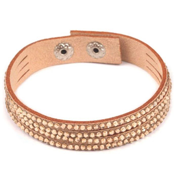 Dámsky náramok s kamienkami - pieskový